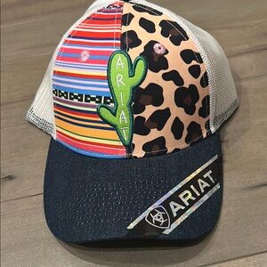 Ariat cactus leopard serape hat